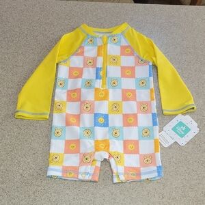 Disney Winnie The Pooh Rashguard Size 0-3 Months New With Tags